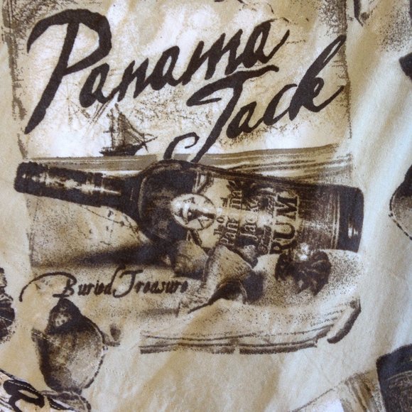 Men's Short Sleeve Panama Jack Hawaiian Shirt Rum Bottles Camp Shirt XXXL 3XL - Picture 3 of 8
